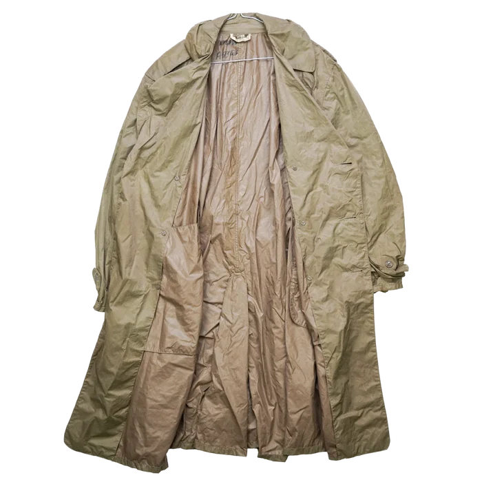 USGI Taupe Shade No. 179 Nylon Raincoat - 42S, Large - US Army Surplus - Rain Jackets