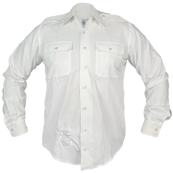 USGI White Service Dress Shirt - US Army Surplus - Dress Shirts