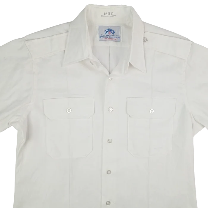 USGI White Short Sleeve Service Dress Shirt - US Army Surplus - Dress Shirts