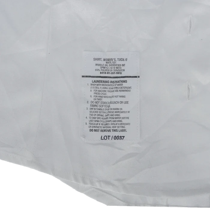 USGI Women's White Short Sleeve Service Dress Shirt - US Army Surplus - Dress Shirts