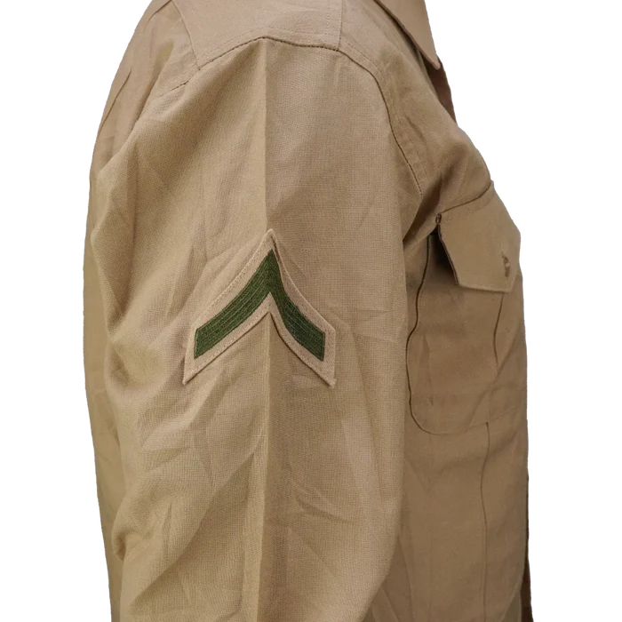 USMC/Navy Khaki Service Dress Shirt - US Navy Surplus - Service Shirts