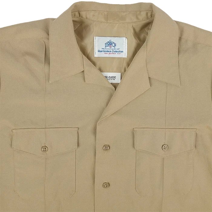 USMC/Navy Khaki Short Sleeve Service Dress Shirt - USMC Surplus - Dress Shirts