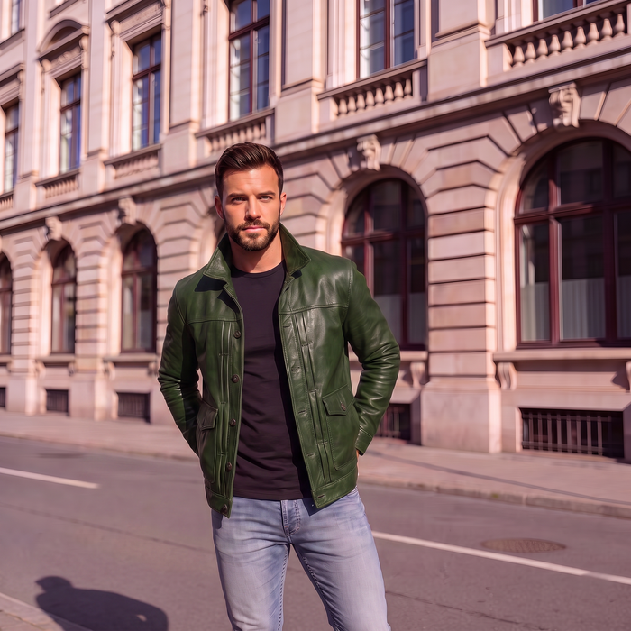 XS / Green / Leather