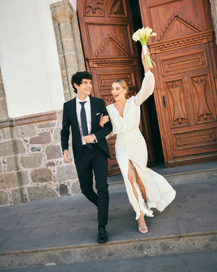 Vestido Idina Marfil maxi de Lady Pipa para novia.