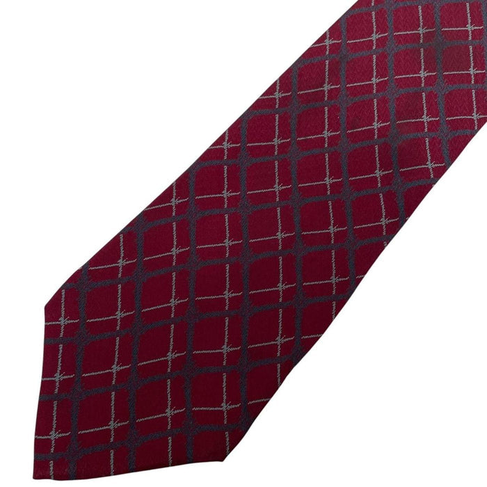 Vintage Giorgio Armani Burgundy Silk Tie