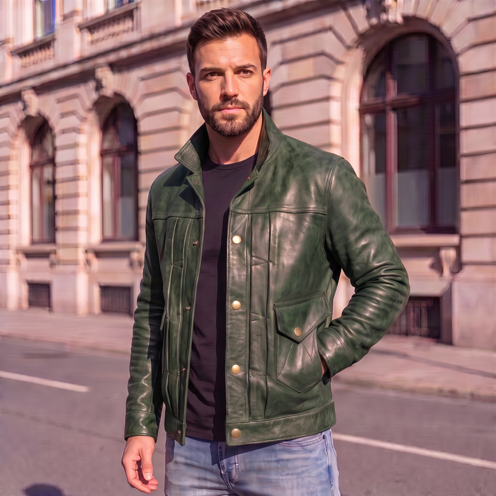 XS / Green / Leather