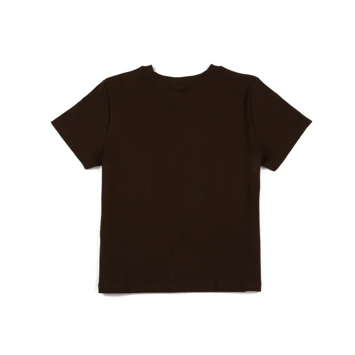 W Made in USA Cropped Top 'Rich Earth'