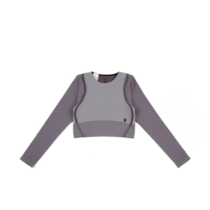 W Studio Knit Long-T Crop 'Lilac Cosmos'