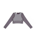 W Studio Knit Long-T Crop 'Lilac Cosmos'