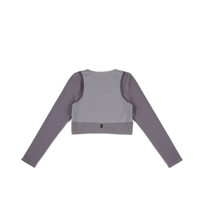 W Studio Knit Long-T Crop 'Lilac Cosmos'