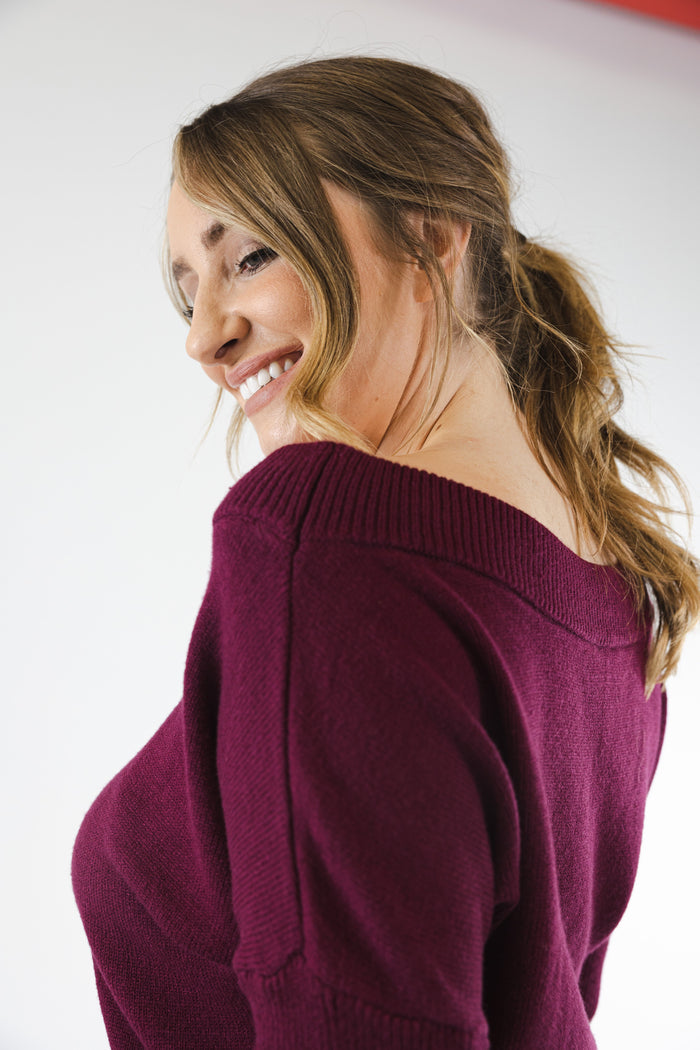 Willow Jumper (Burgundy)