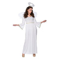 Womens Angel Christmas Fancy Dress Up Costume White Wings One Size