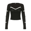 Y2k Bow Lace Top/Cardigan Two Piece Set fashionnsio