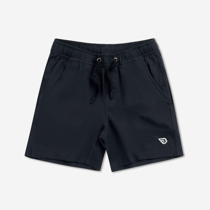 Youth Athletic Short - Heather Black - Retro Duck Camo Liner