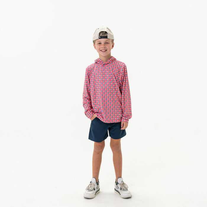 Youth Performance Hoodie - American Flag Print