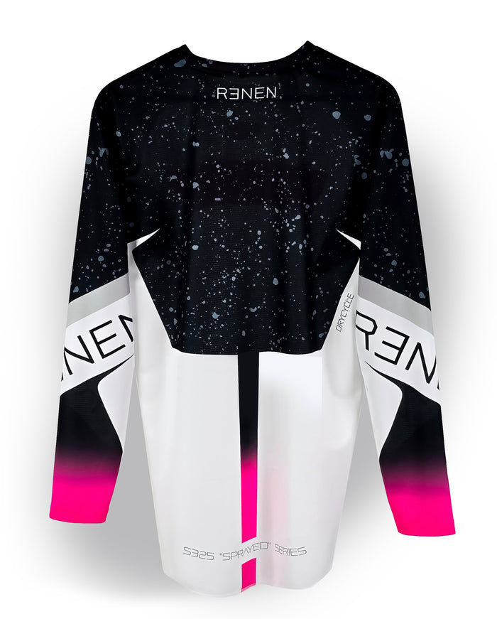 YOUTH "SPRAYED" jersey - White/Pink