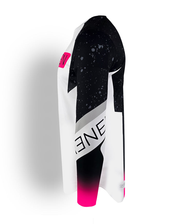YOUTH "SPRAYED" jersey - White/Pink